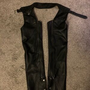 Harley-Davidson Black Leather Chaps